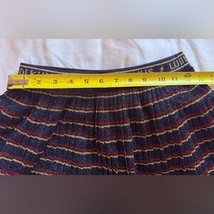 Mini Boden Striped Spell Skirt - Blue and Red